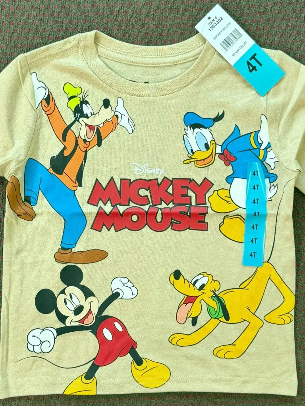 Disney Mickey Mouse Toddler Boys 4T T-Shirt Bundle 4 Shirts Graphic Tees EUC/NWT - Picture 10 of 12